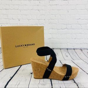 Lucky Brand Maxyne cork wedges